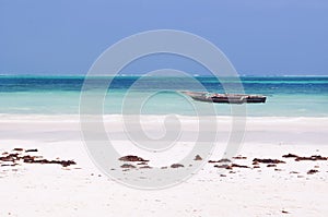 Scene of serenity at the Indian Ocean in Tanzania