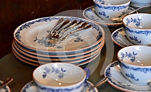 Scene of the tableware