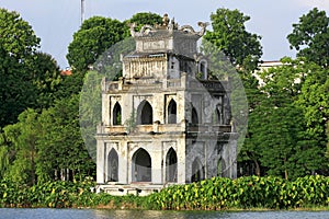 Scene of Tortoise Tower ,hanoi