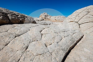 Scene of unique sandstone in white pocket, vermilion cliffs national monument, arizona, USA