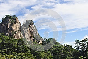 Scene from The Yellow Mountain in Anhui, China