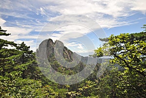 Scene from The Yellow Mountain in Anhui, China