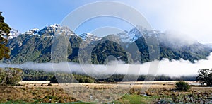 Scenery along the Milford Road in New Zealand