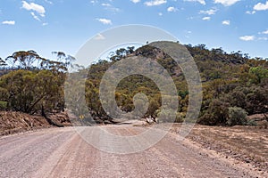 Scenery along the Parachilna Gorge Road in the Flinders Ranges National Park