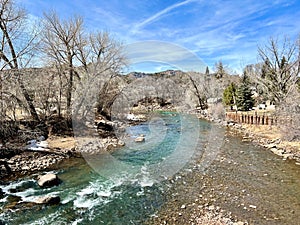 Scenery of Animas River Durango, CO USA