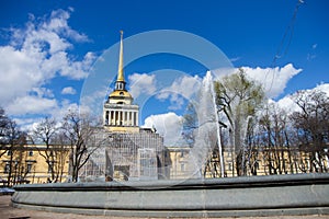 Scenery and architecture of last decade of St. Petersburg, Russia