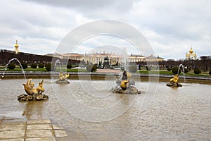 Scenery and architecture of last decade of St. Petersburg, Russia