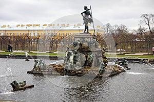 Scenery and architecture of last decade of St. Petersburg, Russia