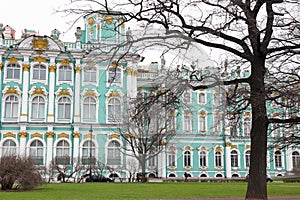 Scenery and architecture of last decade of St. Petersburg, Russia