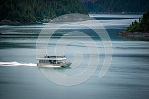 Scenery around alaskan town of ketchikan