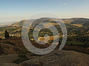 Scenery around Hogsback taken from the unnamed hill in early spring, South Africa