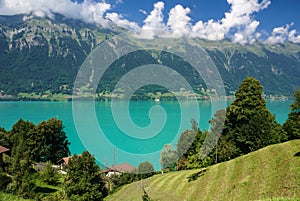 Scenery around Lake Brienz of Jungfrau region, Switzerland