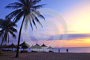 Scenery on beach