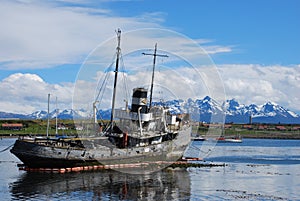 Scenery in the Beagle Channel in Tierra del Fuego