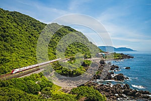 Scenery of Beiguan tidal park in Yilan, taiwan photo