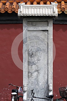 The scenery of Beijing the imperial palace, dismount stone.