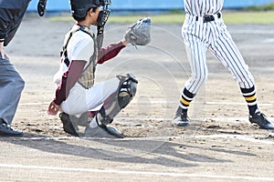 The boy baseball game