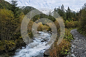 Scenery of brook in Dill valley, High Tatras mountain, Slovakia