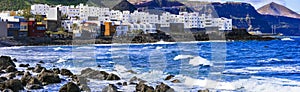 Scenery of Canary islands - Beautiful coastal village El Roque en El Pagador de Moya in Grand Canary photo