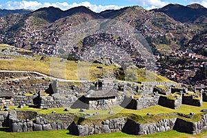 Scenery in Sacsayhuaman in Cusco