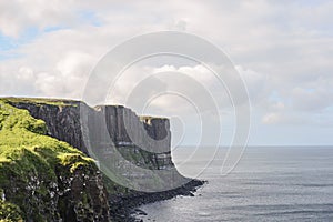 Scenery of the coastside on the north shore of the Isle of Skye