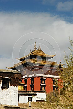 Scenery of a famous lamasery in Tibet