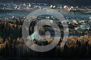 Scenery of Golden Autumn