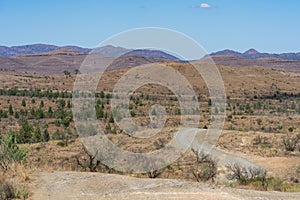 Scenery from the Great Wall of China lookout area of the Flinders Ranges