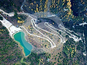 Scenery of Guanegou National Forest Park in China`s Gansu