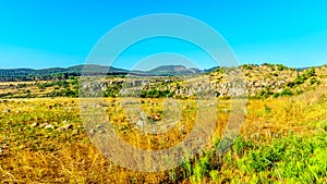 Scenery of the highveld along the Panorama Route in Mpumalanga Province, South Africa