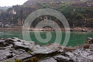 Scenery of jinsha river after rain