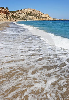 Scenery of Kato Koufonisi island Greece - desert island of small Cyclades