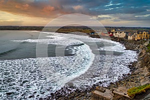 Scenery of Lahinch village by the Atlantic Ocean, Co. Clare. Ireland