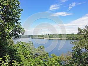 Scenery with lake in the Feldberg lakes district, Mecklenburg-Western Pomerania, Germany