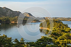 Lake Samilpo in Mount Kumgang tourist region in Kangwondo, north korea photo