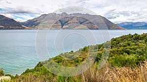 scenery at Lake Te Anau, New Zealand