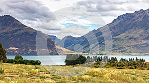 scenery at Lake Te Anau, New Zealand