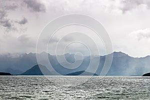 scenery at Lake Te Anau, New Zealand