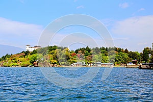 The scenery of Lakeside of Erhai Lake