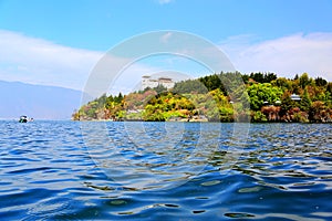 The scenery of Lakeside of Erhai Lake