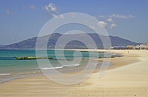 Scenery landscape of seaside in spanish city Tarifa