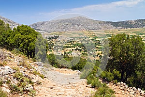 Scenery of Lasithi plateau on Crete photo