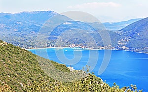scenery of Lefkada island Greece