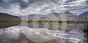 Scenery In leh Ladakh India, road and mountain during sunny day.