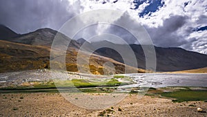 Scenery In leh Ladakh India, road and mountain during sunny day.