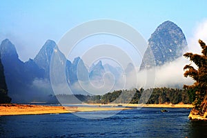 Scenery of the Lijiang River photo