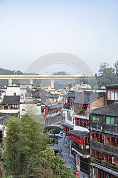 Scenery of Likeng Scenic Area, Wuyuan, Jiangxi province