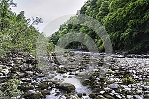 Scenery of linn of tummel from the trail