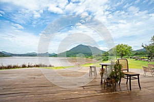 The scenery of the Mekong River at Kaeng Khut Khu, Chiang Khan, Loei Province