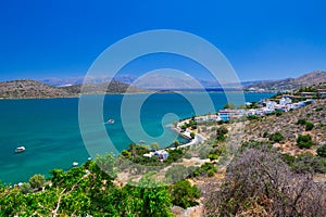 Scenery of Mirabello Bay on Crete